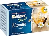 Meßmer Bio Kamille | mild | 18 Teebeutel | Vegan | Glutenfrei | Laktosefrei