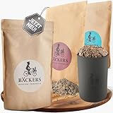 BÄCKERS® Brotback-Starterset, 3 Brotbackmischungen mit einzigartiger Silikon-Backform (Made in Germany) | Einfach leckeres Brot backen - ohne Zusatzstoffe & immer frisch