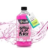 Liquid Elements – Pearl Rain Autoshampoo Bubble Gum Burst 1 Liter – Autoreiniger entfernt hartnäckige Verschmutzungen – ohne Wachse & Versiegelungen anzugreifen - Bubble Gum Burst (Kaugummi) Duft