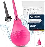 Long.Session® Einlauf zur Darmreinigung (240ml) AKTIONSPREIS, Mit Anti-Rückfluss Funktion, Analdusche Frau, Po Dusche,Klistiere zur Darmreinigung, Intimdusche