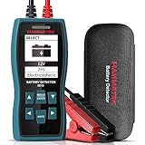 HANMATEK BD10 12 V/24 V Autobatterietester, 100–2000 CCA Lasttester, Kfz-Lichtmaschinentester, Digitaler Autobatterieanalysator, Lade- und Kurbelsystemtester für Auto, LKW, Marine, Motorrad, SUV, Boot