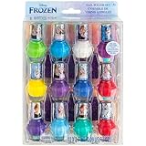 Disney Frozen Kinder Nagellack Set (12-teilig) | Ungiftig und entfernbarer Nagellack | Geburtstagsgeschenke für Mädchen ab 3 Jahren von Townley Girl