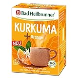 Bad Heilbrunner Bio Kurkuma + Orangen Tee - Kräutertee im Filterbeutel - Kurkuma, Hibiskus und Orangen - harmonische Zusammenspiel (5 x15 Stück Filterbeutel)