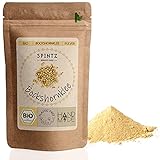 SPINTZ® Bio Bockshornklee Pulver 500g | Plastikfrei und Nachhaltig verpackt | Bockshornkleesamen gemahlen | Vegane Fenugreek Seeds | Bio Bockshornklee Gewürz Samen ideal für die indische Küche