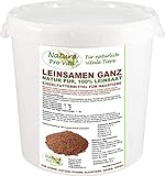 Natura Pro Vita Leinsamen Pferde Futterzusatz Magen Darm Verdauung gesunde Energie Omega-3 Fettsäuren Leinöl ganze braune Leinsaat 5kg