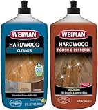 Weiman Hardwood Floor Cleaner and Polish - Hartbodenreiniger und Politur Combo - Parkettreiniger, Laminat- und Holzbodenreiniger - 2er Pack