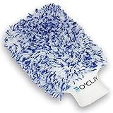 O’CLIN Mikrofaser Waschhandschuh – Saugfähiger weicher Autowaschhandschuh, mit integriertem Autoschwamm, perfekter Autowaschschwamm