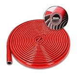 RecyUp Rohrisolierung 22mm / 4mm x 10m, Isolierstärke Polyethylen, Isolierschlauch PE-Schaum, Heizungsrohr Isolierung, Schlauch Rohrdämmung Warmwasserleitung Heizung, einfache Handhabung