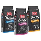Melitta Barista Classic Probierpaket Crema Crema Forte Espresso Ganze Kaffee-Bohnen 3 x 1kg, ungemahlen, Kaffeebohnen für Kaffee-Vollautomat, geröstet in Deutschland