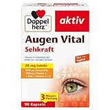 Doppelherz Augen Vital - Mit Lutein & Zeaxanthin - Vitamin A und Zink als Beitrag zum Erhalt der normalen Sehkraft - 90 Kapseln
