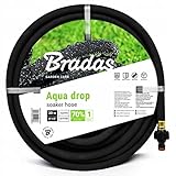 Bradas GARDEN CARE - Bewässerungsschlauch AQUA DROP 1/2 Zoll 25 m – Perlschlauch - Tropfschlauch Bewässerung - Gartenschlauch Flexibel - Gartenbewaesserung Schlauch – Bewässerungssystem