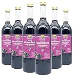 Bleichhof Schwarzer Johannisbeersaft - 100% Direktsaft, vegan, OHNE Zuckerzusatz, 6er Pack (6x 0,72l)