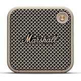 Marshall Willen Bluetooth-Lautsprecher, kabellos, über 15 Stunden Spielzeit, wasserdicht nach IP67, Schnellladung, stapelbar – Crème