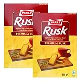 Parle Premium Elaichi Rusk (Bundle von 2 x 600g) - Perfekte Begleitung für Ihren Morgenkaffee