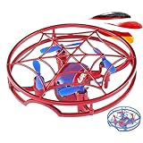 RC ferngesteuerte 4 Kanal Superheld Mini-Drohne mit Käfigschutz, Quadcopter mit 3D Looping, Hovering, Headless-Mode, LED-Beleuchtung, Sofort Start-Funktion, Spielzeug UFO-Drone f. Kinder u. Erwachsene