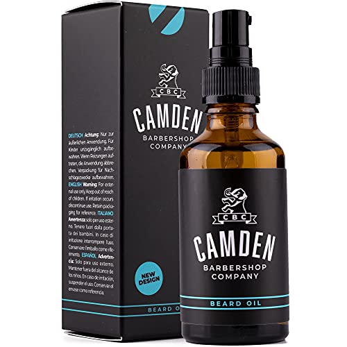 Bartöl/Beard Oil von Camden Barbershop Company ● ORIGINAL ● hergestellt in Großbritannien ● rein natürliche Bartpflege ● frischer Duft