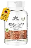 Roter Reis Kapseln - Roter Reis Extrakt 600mg - 2,95mg Monacolin - 180 Kapseln | HERBADIREKT by Warnke Vitalstoffe - Deutsche Apothekenqualität