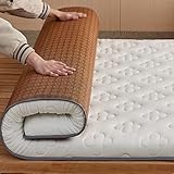 Japanische Klappmatratze für Boden, Doppelzweck-Rattan-Matratze, atmungsaktive Roll-Up-Bettmatte für Zuhause, Schlafzimmer, tragbares und leichtes Design