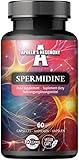 Spermidin 600mg aus Weizenkeimextrakt - 60 Kapseln - 60 Tage Vorrat - Unterstützt gesundes Altern - Nahrungsergänzung von Apollo's Hegemony