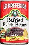 La preferida Refried schwarz Bohnen, Fett frei, 16 oz