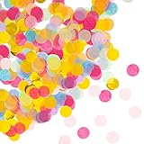 Oblique Unique® Papier Konfetti Bunt Tisch Deko Streu Dekoration für Geburtstag Feier Party Hochzeit JGA Jubiläum