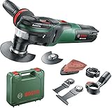 Bosch Multifunktionswerkzeug PMF 350 CES (350 Watt, für Starlock und Starlock Plus Zubehör, im Koffer) Schwarz, Grün