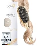 DeShine® Haarbürste - natürlichste Pflege für gesunde Kopfhaut & Haare – Wildschweinborsten Bürste aus hochwertigem Bambus – Stylingbürste für strahlenden Glanz auch bei blondem Haar
