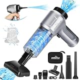 QLOUNI Handstaubsauger, 3 in 1 Auto Staubsauger, 11000PA Mini Handstaubsauger, Staubgebläse Druckluft Handsauger, mit Typ-C 4000mAh Batterien für Auto, Haus, Haustierhaare