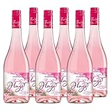 KATLENBURGER - Fruity Hugo Rhabarber | Erfrischendes Sommergetränk auf Basis von hochwertigem Fruchtwein. Inhalt: 6 x 0,75l mit 7% vol.
