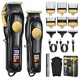 CIICII Haarschneidemaschine für Herren und Haarschneider Kit, Akku-Friseur Professionelles Haartrimmer (Wiederaufladbare USB Einstellbare Bart & Haarschneider) Trimmer Herren für DIY Hause Friseur