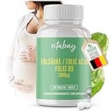 Vitabay Folsäure Tabletten Hochdosiert 1000 mcg (VItamin B9) - 240 VEGANE Tabletten - Folsäure Kinderwunsch Schwangerschaft Vitamine - Folsäure für Männer - Hohe Bioverfügbarkeit - Laborgeprüft