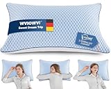 WVIOWVI Kissen 40x80, Memory Foam Kopfkissen Nackenkissen ergonomisches Seitenschläferkissen Kühlendes kopfkissen Schlafkissen für Allergiker, Seitenschläfer und Rückenschläfer