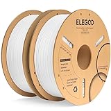 ELEGOO PLA+ Filament 1.75mm Weiß 2KG, PLA Plus 3D Drucker Filament, Härter und Stärker Filament-3D-Druckmaterialien, Maßgenauigkeit +/-0,02mm, Kompatibel mit den Meisten FDM-Drucker(2KG/Spool, 4.4lbs)