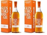 Glenmorangie 10 The Original Whisky, Single Malt Scotch Whisky, 10 Years, mit Geschenkverpackung, 0,7L (Packung mit 2)