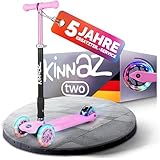 kinnaz Two, Roller für Kinder ab 5 Jahre, faltbar, stufenlos Höhe einstellbar, LED Räder, Ersatzteilservice, Kinderroller, Scooter, 6 7 8 9 Jahre, Schulkind, Junge Mädchen, Hamburg Händler