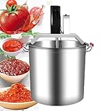 TDSYOCG Automatischer Edelstahl-Mixer für Soßen/Getränke/Brei, Gewerbe-Rührwerk mit 4-Fach Schabersystem & 360°-Rührtechnik, stufenlose Drehzahl (40L/80L), Edelstahl 304