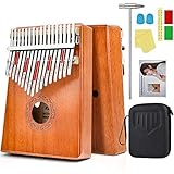 Daumenklavier Kalimba Instrument Kaufen Marimba 17 Keys Schlüssel Calimba Kanun Instrument Kinder Musikinstrumente Erwachsene mit Schutzhülle und Zubehör