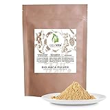 Maca Pulver Bio 400g | Premium Qualität | mit Zink + Vitamin/leicht erdig-nussiger Geschmack/aus kontrolliert biologischem Anbau aus Peru/GreatVita