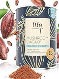 iisy® Cacao+ kräftiger Kakao mit Reishi Vitalpilz Fruchtkörper Extrakt, Ashwagandha (KSM-66), Magnesium und Kokosprotein I mit Xylit gesüßt I 20 Portionen I nur 15Kcal pro Portion