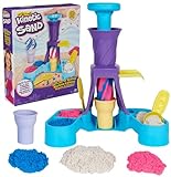 Kinetic Sand Softeis Station - mit 396 g original magischem Sand in DREI Farben und umfangreichem Zubehör für kreatives Indoor-Sandspiel, für Kinder ab 3 Jahren