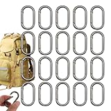 Karabinerhaken – kleine Zink-Legierung Rucksack-Federhaken | tragbares Outdoor-Verbindungswerkzeug für Camping, Reisen, Wandern, Angeln, Radfahren, Rucksackreisen
