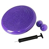 Nvzi Balance Kissen Physiotherapie, Balancekissen Mit Noppen, Wackelkissen Balancekissen, Balance Sitzkissen, Büro, sensorische Kinder, Klassenzimmer mit Massageball