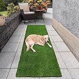 Falflor Kunstrasenteppich, Rasenteppich, Rasenteppich, synthetischer Töpfchentrainingsteppich für Deck, realistischer Kunstrasen, für drinnen und draußen, Terrassenmatte, Teppichläufer für Garten,
