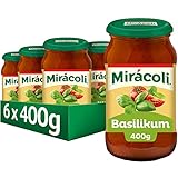 MIRÁCOLI Pasta Sauce Basilikum, 6 Gläser (6 x 400g)