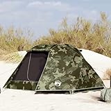 Homgoday Angelzelt 3 Personen Tarnmuster Wasserdicht Campingzelt Karpfenzelt Campingzelt Backpacking Zelt Anglerzelt für Trekking, Camping