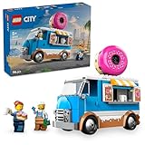 LEGO City Donut Truck - Spielzeug Foodtruck mit 2 Minifiguren Polizist - Bauspielzeug für Jungen und Mädchen ab 5 Jahren - Geschenkidee zum Geburtstag & für Feiertage 60452