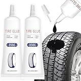 Nepturion Reifenkleber, 120 ml Reifenreparatur Kleber, Reifendichtmittel Auto für Autos/Motorräder/Fahrräder – Schnelle Reparatur von Reifenrissen, Löchern und Abblättern