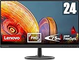 Lenovo D24-27 | 23,8' Full HD Monitor | 1920x1080 | 75Hz | 250 nits | 4ms Reaktionszeit | HDMI | VGA | AMD Radeon FreeSync | schwarz