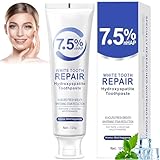 Hydroxylapatit Zahnpasta, Hydroxyapatite Toothpaste Ohne Fluorid, Zahnpasta Mit Hydroxylapatit Fluoridfreie für Repariert Sanft Den Zahnschmelz und Lindert Zahnempfindlichkeit(120ml)