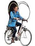 Bub-up Regenschutz für Fahrrad, ersetzt Regenbekleidung (wasserdicht, jacke, regencape, regenponcho, regenschirm...). Fahrrad Regenschutz Dach